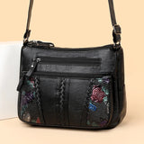 Sheepskin Diagonal Cross Bag Large Capacity Shoulder Bag
