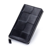 Sheepskin Woven Long Wallet Women Autumn Winter Handbag