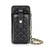 Sheepskin Ringbone Mobile phone Bag crossbody Ladies shoulder bag