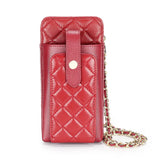 Sheepskin Ringbone Mobile phone Bag crossbody Ladies shoulder bag