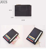 Sheepskin Womens Wallets Folded Purses Leather Purse