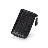 Sheepskin Woven Key Bag Leather Unisex Key Wallet Multifunction Keys Organizer