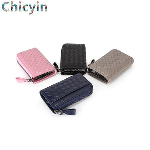 Sheepskin Woven Key Bag Leather Unisex Key Wallet Multifunction Keys Organizer