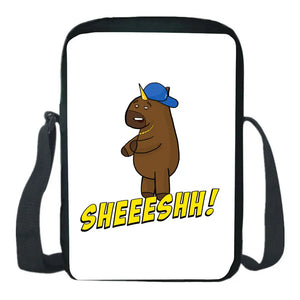 Sheesh Shoulder Bag Students Backpack Men Messenger Bags Cartoon Sling Knapsack