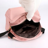 Nylon Shell Shoulder Bag for Women with Wide Strap