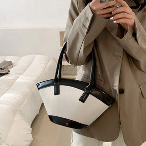 Fan-shaped Shell Handbag Shoulder Bag for Autumn/Winter