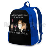 Sheltie Dog Outdoor Hiking Backpack