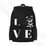 Shiba Inu Lover Dog Backpack Bookbag Multi-function