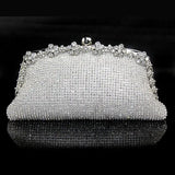 Shinny Clutch Bag Glitter Wedding Evening Bags With Rhinestone