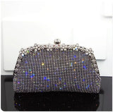 Shinny Clutch Bag Glitter Wedding Evening Bags With Rhinestone