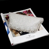 Shinny Clutch Bag Glitter Wedding Evening Bags With Rhinestone