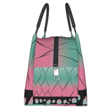 Shinobu Pattern Insulated Lunch Bag for Work Office Demon Slayer Cooler Women