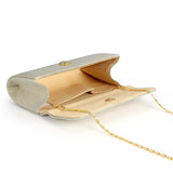 Mesh Clutch Purse Dinner Bag Square Shape Handbag For Female Party