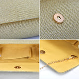 Mesh Clutch Purse Dinner Bag Square Shape Handbag For Female Party