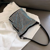 Diamonds Tote Bag Women's Handbag Bucket Shoulder Crossbody Bag