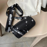 Diamonds Women's Barrel-shaped Shoulder Bag Evening Bags Crossbody Handbags
