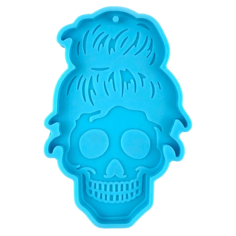 Skull Keychain Silicone Mold DIY Resin Jewelry Pendant