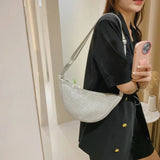 Canvas Crossbody Bag Women Casual Travel Chest Satchel Tote Summer Shoulder Pack