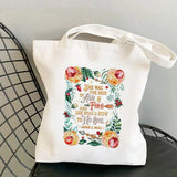 Anne of Green Gables World Tote Bag Women Harajuku Canvas Handbag