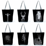 Women's Horse Printed Tote Bag High Capacity