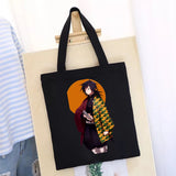 Demon Slayer's Blade Tote Bag Women's Bag Reusable Canvas Handbags