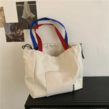 Canvas Shopper Bag Large Totes Ladies Casual Top Handle Women's Bag