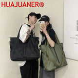 Nylon Shopper Bags for Women Waterproof Travel Handbags