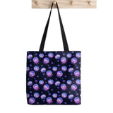 Basset Hound Splatter Print Tote Bag Harajuku Shopper Handbag