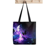 Basset Hound Splatter Print Tote Bag Harajuku Shopper Handbag