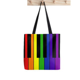 Rainbow Flag Tote Bag Harajuku Shopper Handbag Canvas Lady Bag