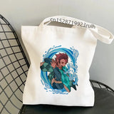 Demon Slayer Eco Daily Use Foldable Handbag Large Capacity Tote Bag