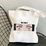 Demon Slayer Eco Foldable Tote Bag Harajuku Shoulder Bags