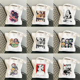 Demon Slayer Eco Foldable Tote Bag Harajuku Shoulder Bags