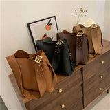 Women's Shoulder Bags Large Capacity PU Leather Handbag