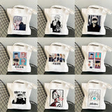 Anime Jujutsu Kaisen Women Harajuku Tote Bag Canvas Shoulder Handbag
