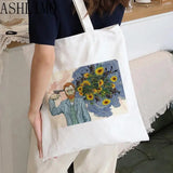 Van Gogh Oil Printing Kawaii Bag Harajuku Women Shopping Bag