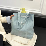 Women's Corduroy Totes Bag Large Capacity Handbags