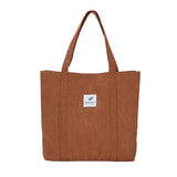 Women's Corduroy Totes Bag Large Capacity Handbags