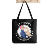 Dance Teacher Printed Tote Bag Harajuku Shopper Funny Handbag Canvas Bag
