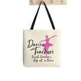 Dance Teacher Printed Tote Bag Harajuku Shopper Funny Handbag Canvas Bag