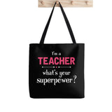 Dance Teacher Printed Tote Bag Harajuku Shopper Funny Handbag Canvas Bag