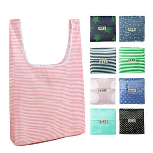 Large Foldable Nylon Tote Bag ECO Reusable Shopper