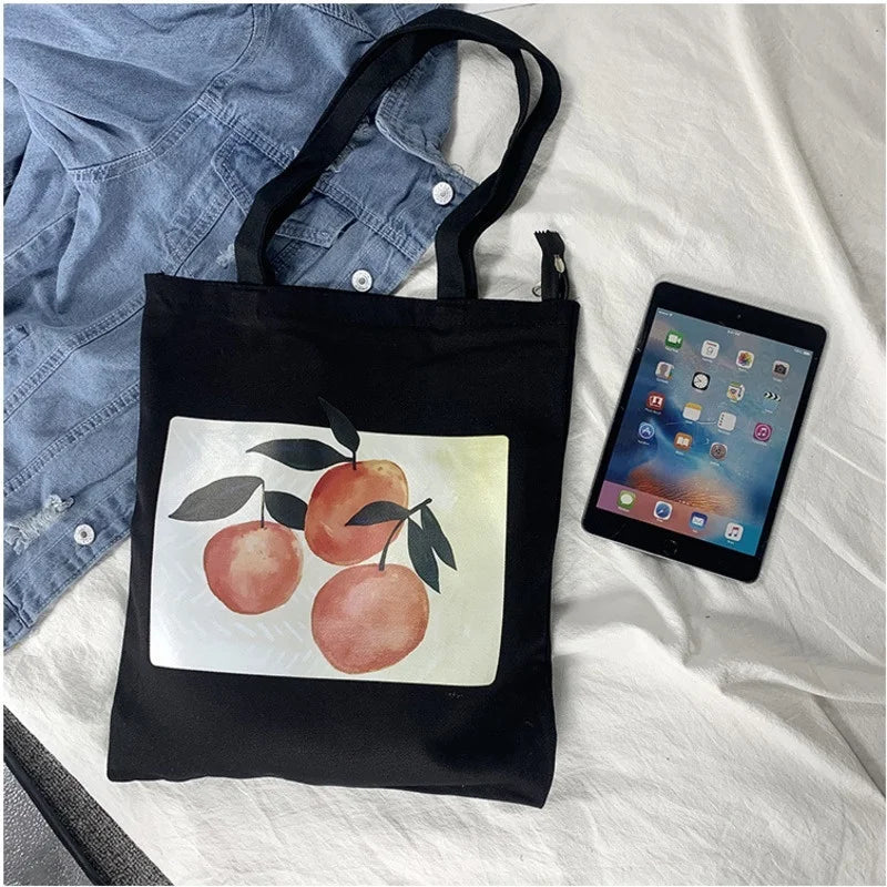 Canvas Beach Shoulder Tote Bag for Women