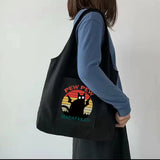 Canvas Shoulder Bag Large-capacity Handbag Reusable Tote