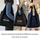 Canvas Shoulder Bag Eco-Friendly Reusable Travel Messenger Bag