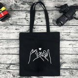 Harajuku Print Tote Bag - Reusable Canvas Shoulder Bag