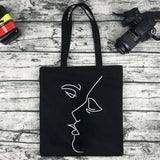 Harajuku Print Tote Bag - Reusable Canvas Shoulder Bag