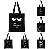 Canvas Tote Handbag Large Capacity Reusable Shoulder Bag
