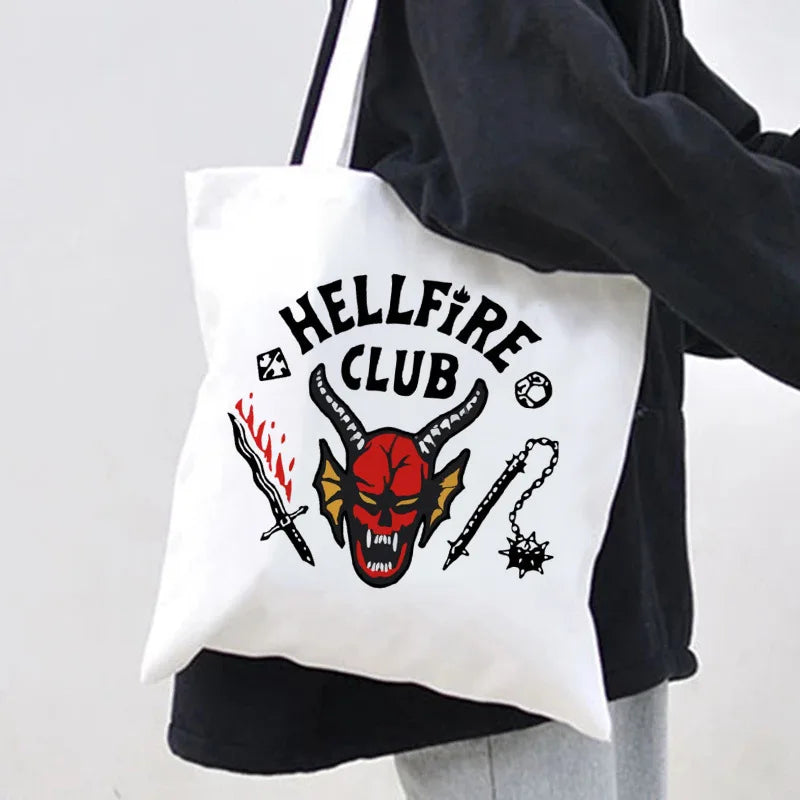 Anime Canvas Tote Bag for Women Summer Shopper