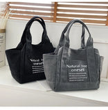 Canvas Shoulder Bag Women Handbag Large Tote Pure Cotton Shopper Portable